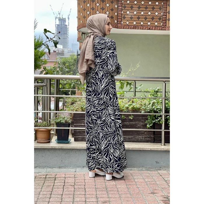 Moda Çizgi Tesettür Elbise
