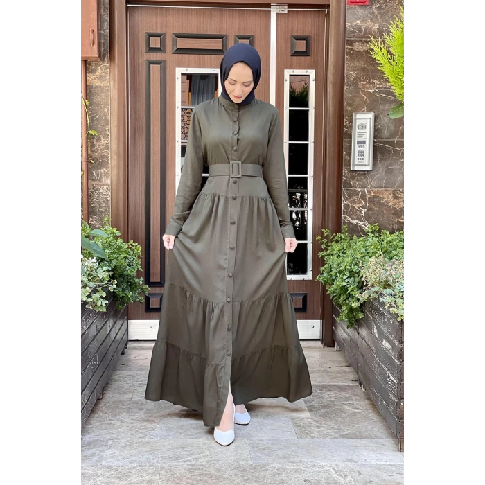 Moda Çizgi Tesettür Elbise