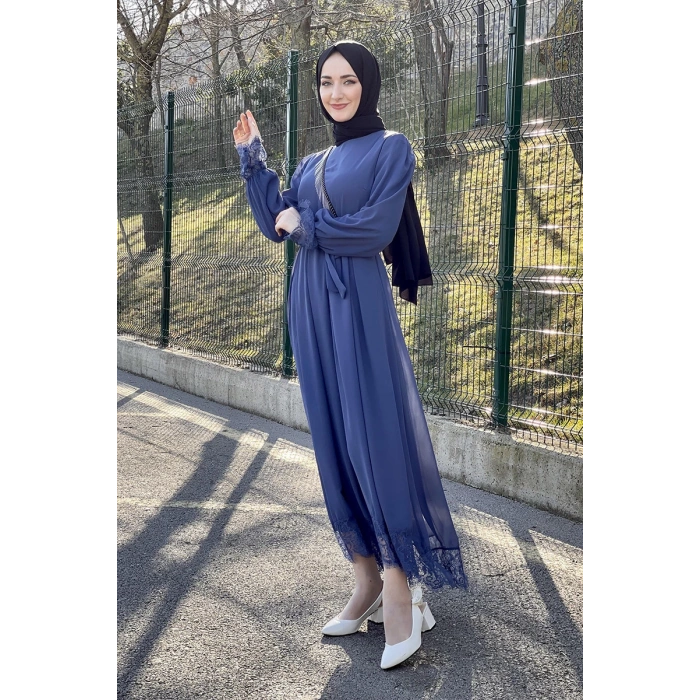 Moda Çizgi Tesettür Elbise