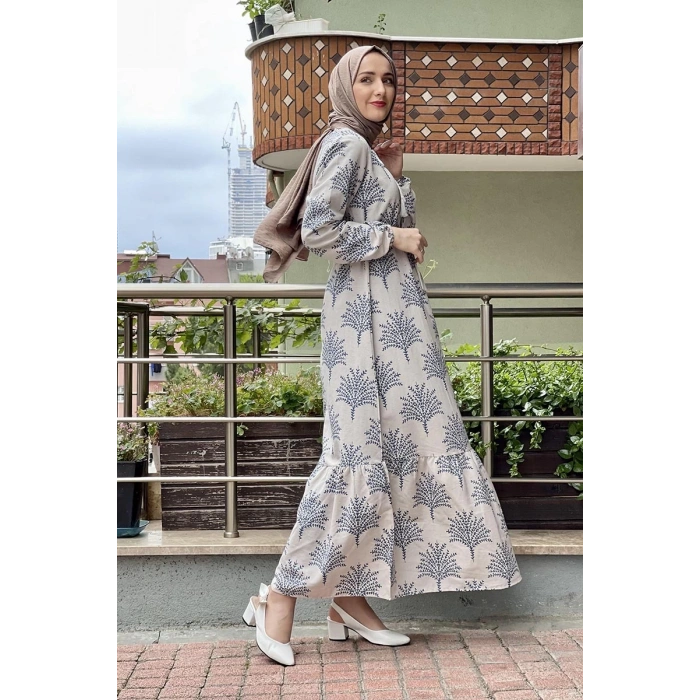 Moda Çizgi Tesettür Elbise