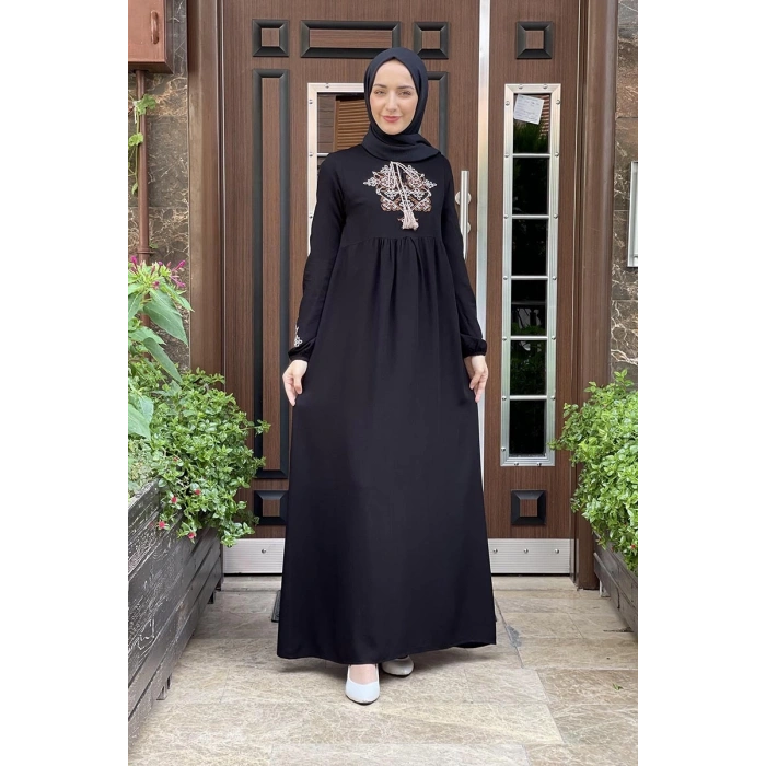 Moda Çizgi Tesettür Elbise