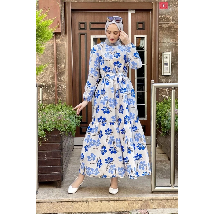 Moda Çizgi Tesettür Elbise