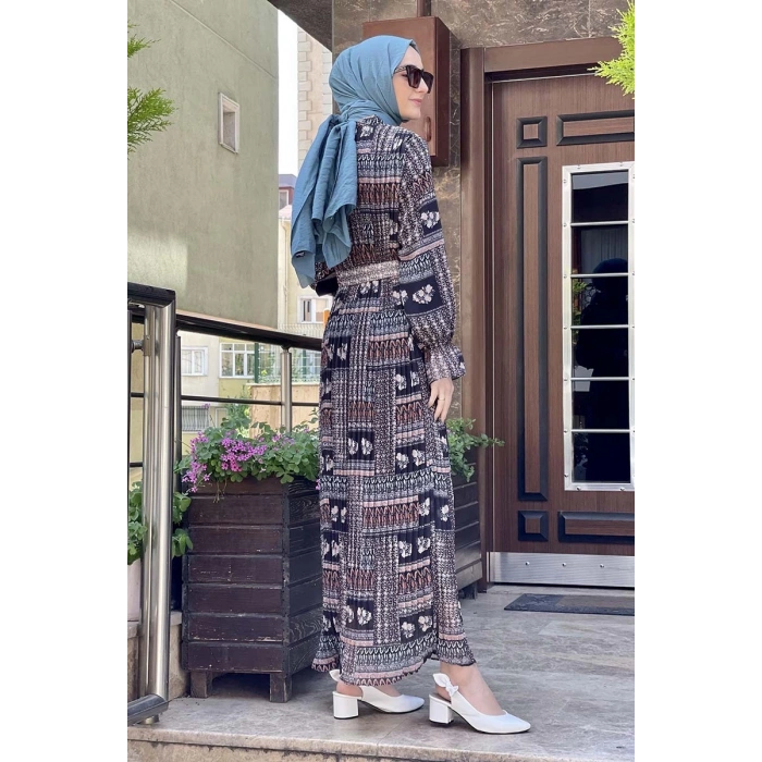 Moda Çizgi Tesettür Elbise