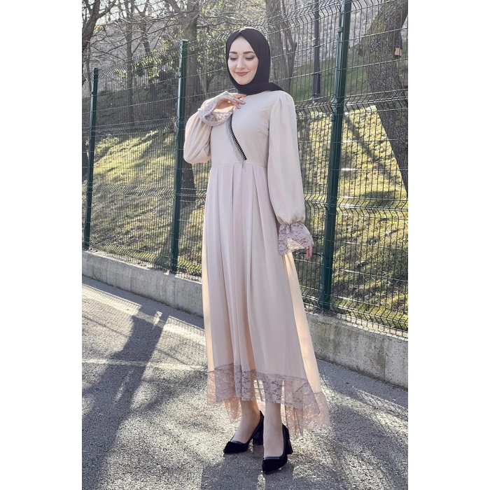 Moda Çizgi Tesettür Elbise