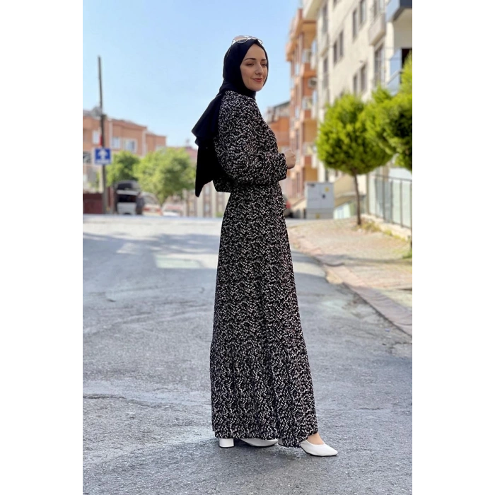 Moda Çizgi Tesettür Elbise