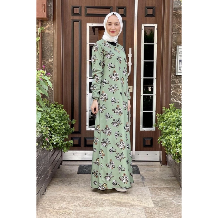 Moda Çizgi Tesettür Elbise