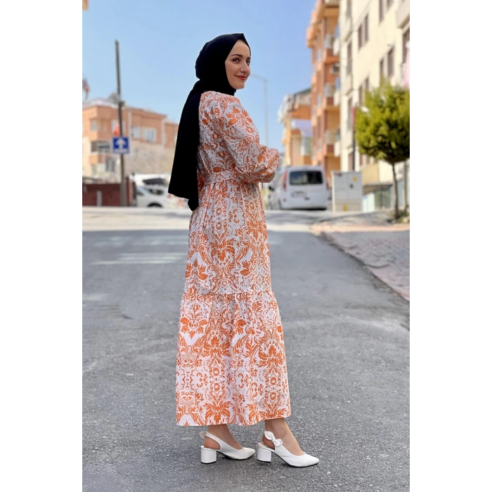 Moda Çizgi Tesettür Elbise