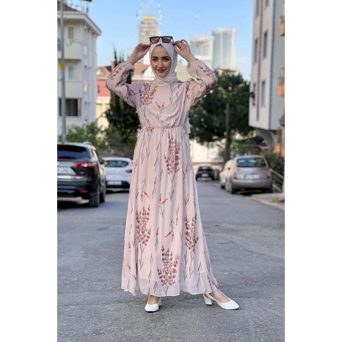 Moda Çizgi Tesettür Elbise