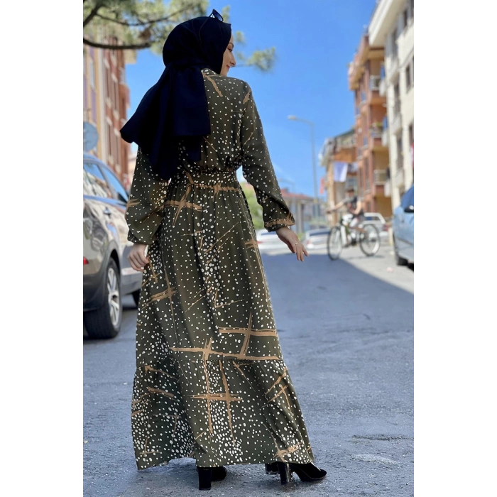 Moda Çizgi Tesettür Elbise