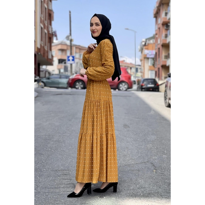 Moda Çizgi Tesettür Elbise