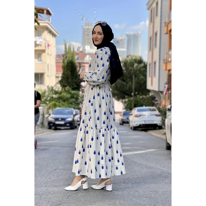 Moda Çizgi Tesettür Elbise