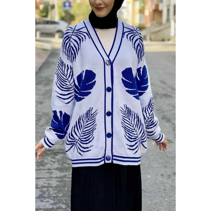 Moda Çizgi Triko Hırka