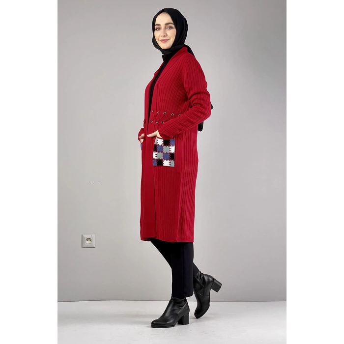 Moda Çizgi Triko Hırka