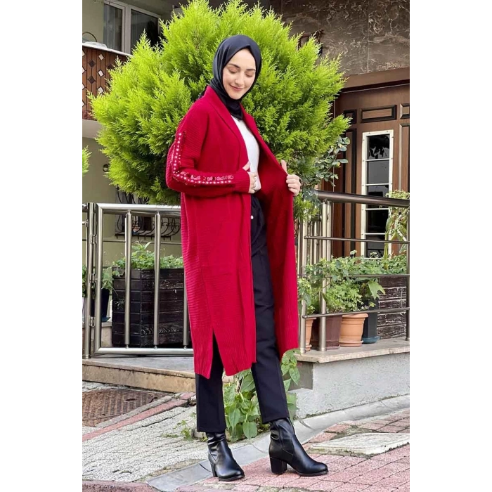 Moda Çizgi Triko Hırka