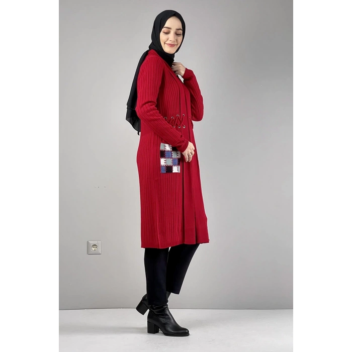 Moda Çizgi Triko Hırka