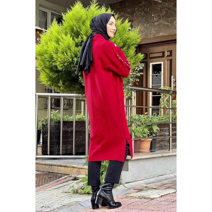 Moda Çizgi Triko Hırka