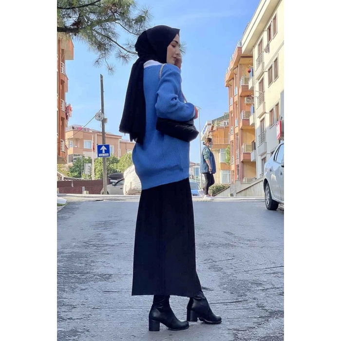 Moda Çizgi Triko Hırka