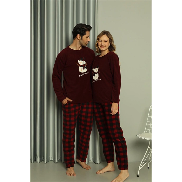 Moda Çizgi Welsoft Erkek Polar Sevgili Kombini Pijama Takımı 50121 Tek Takım Fiyatıdır