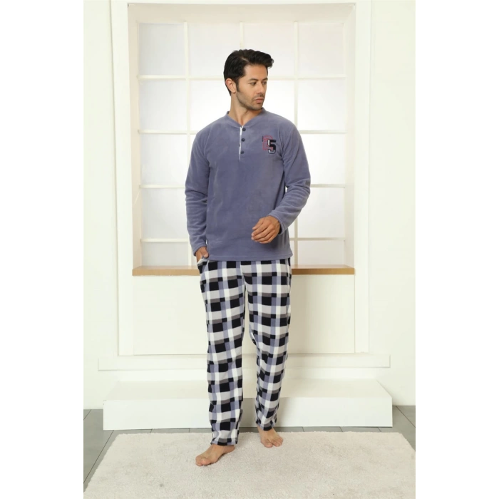 Moda Çizgi WelSoft Polar Erkek Pijama Takımı 6794