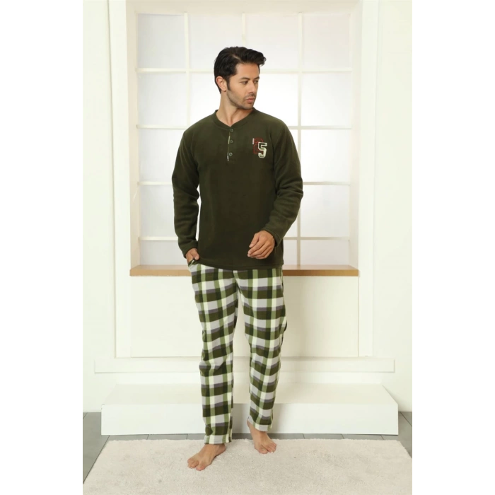 Moda Çizgi WelSoft Polar Erkek Pijama Takımı 6795