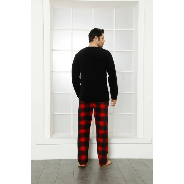Moda Çizgi WelSoft Polar Erkek Pijama Takımı 6798