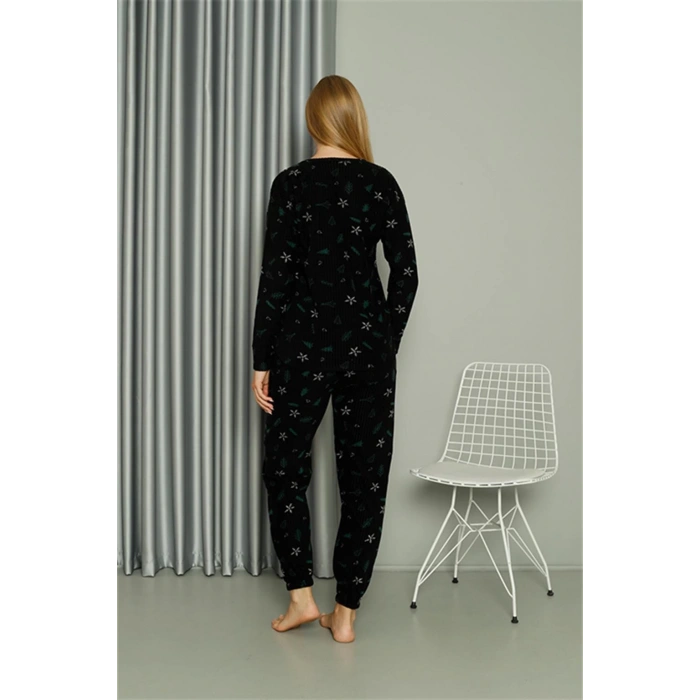 Moda Çizgi Welsoft Polar Kadın Pijama Takımı 8514