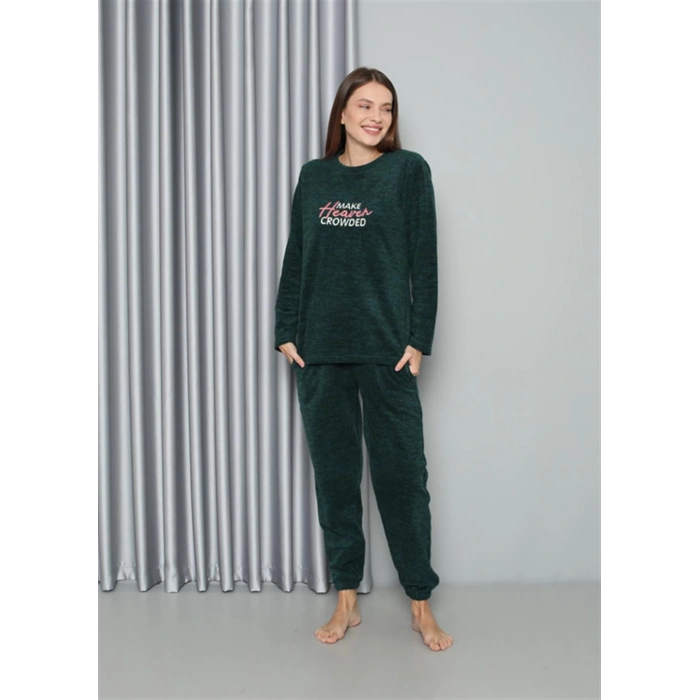 Moda Çizgi Welsoft Polar Kadın Pijama Takımı 8516