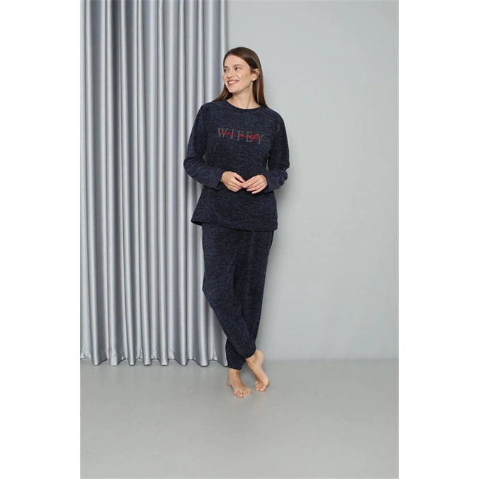 Moda Çizgi Welsoft Polar Kadın Pijama Takımı 8517