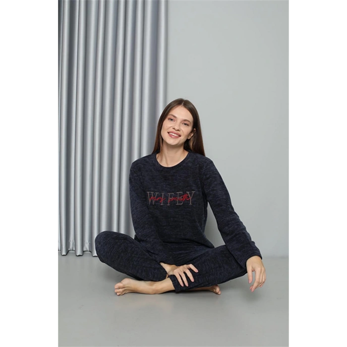 Moda Çizgi Welsoft Polar Kadın Pijama Takımı 8517