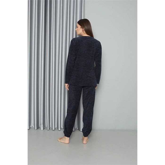 Moda Çizgi Welsoft Polar Kadın Pijama Takımı 8517