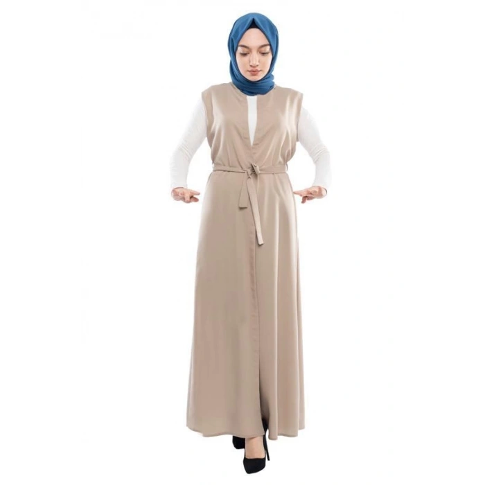 Moda Çizgi Yakalı Yelek