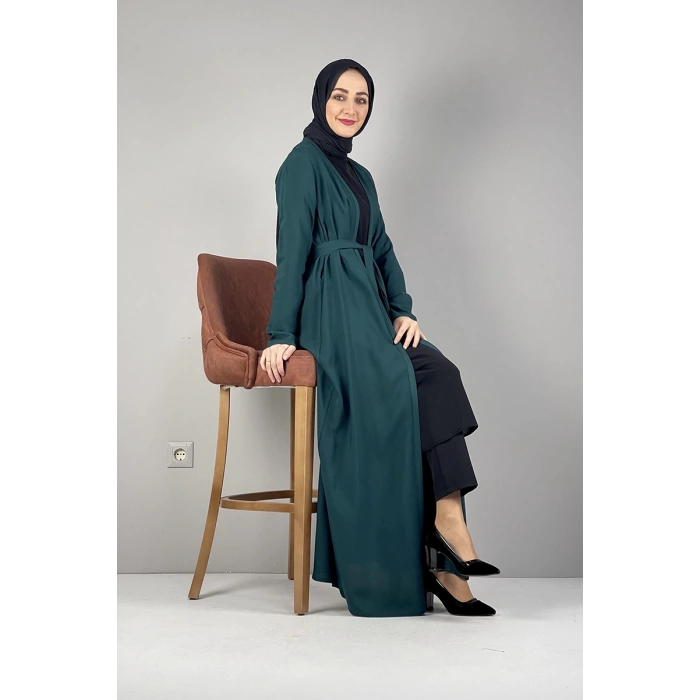 Moda Çizgi Yakalı Yelek