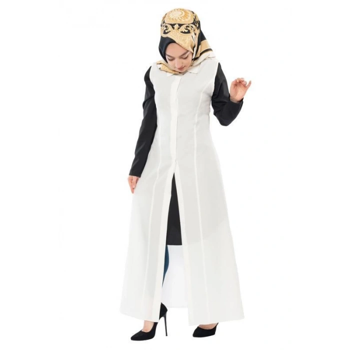 Moda Çizgi Yakalı Yelek