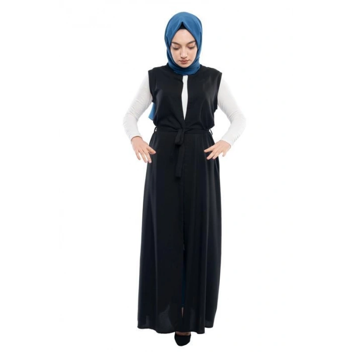 Moda Çizgi Yakalı Yelek