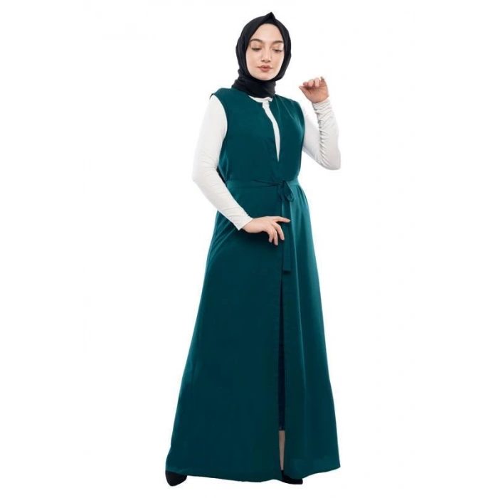 Moda Çizgi Yakalı Yelek