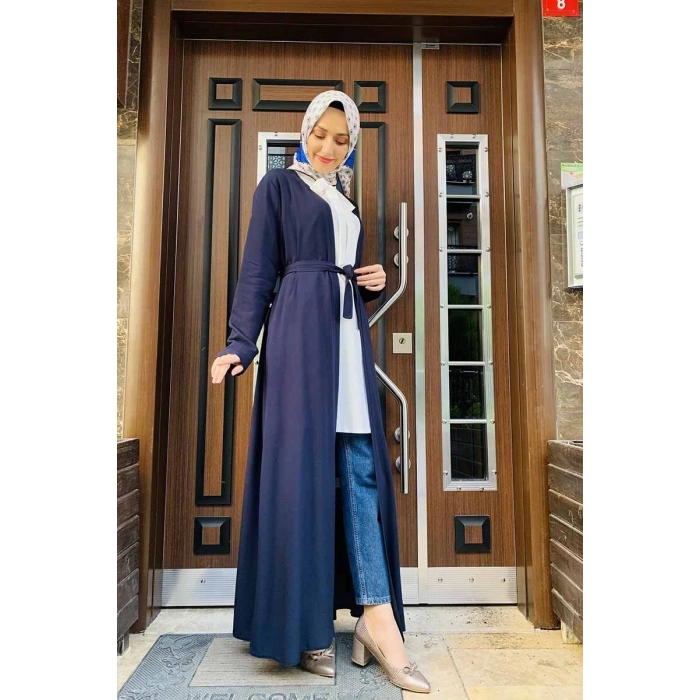 Moda Çizgi Yakalı Yelek