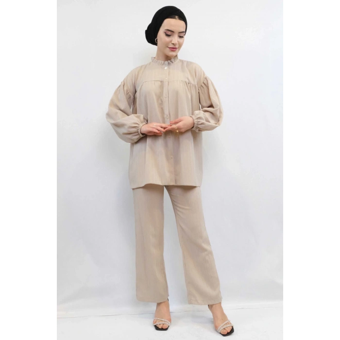 Moda Çizgili Robalı İkili Takım Taş