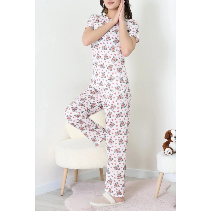Modal Alt Üst Aynı Pijama Takımı Kalpayı - 782.1287.