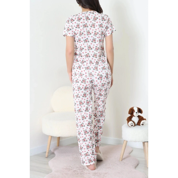 Modal Alt Üst Aynı Pijama Takımı Kalpayı - 782.1287.