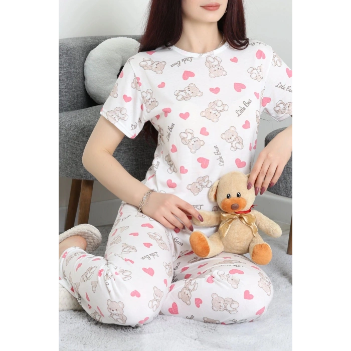 Modal Alt Üst Aynı Pijama Takımı Pembekalp - 782.1287.