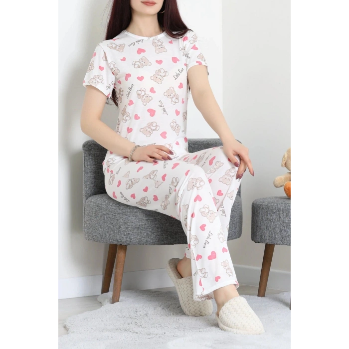 Modal Alt Üst Aynı Pijama Takımı Pembekalp - 782.1287.