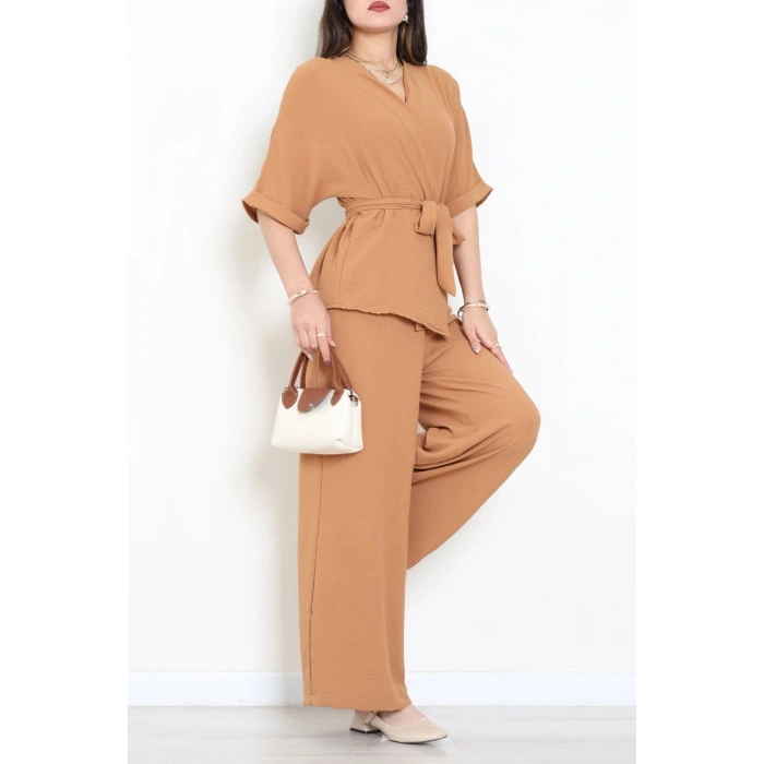 Modal Kimono Takım Karamel - 55143.701.