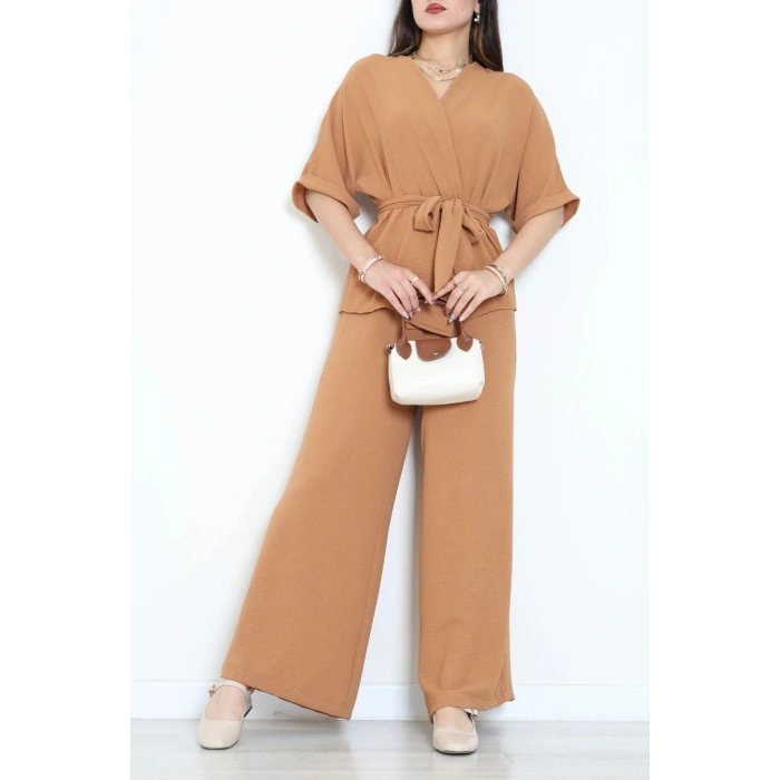 Modal Kimono Takım Karamel - 55143.701.