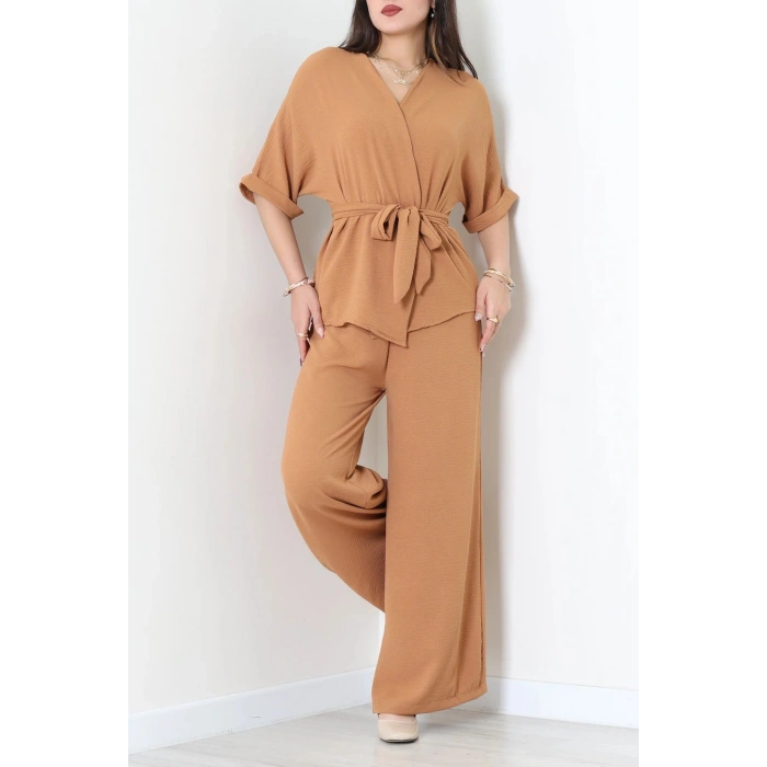 Modal Kimono Takım Karamel - 55143.701.