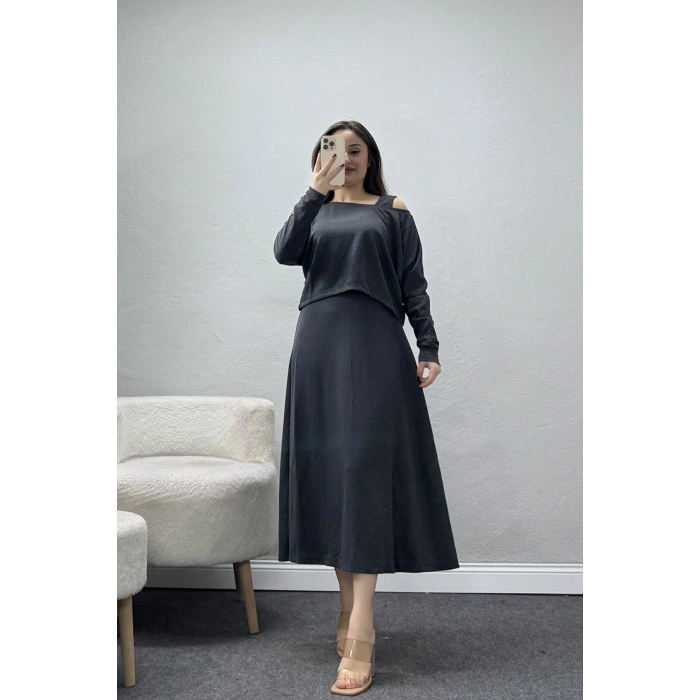 Modal Kumaş Bluzlu İkili Takım Anti - 4179.1247.