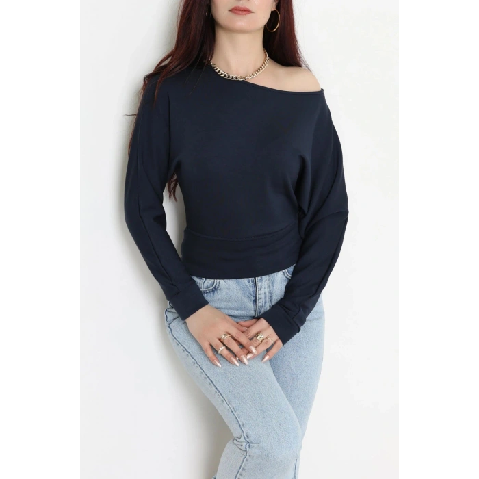 Modal Kumaş Kayık Yaka Bluz Laci - 4118.1247.