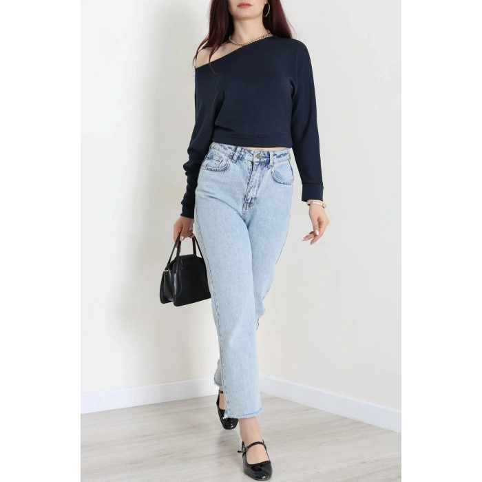 Modal Kumaş Kayık Yaka Bluz Laci - 4118.1247.