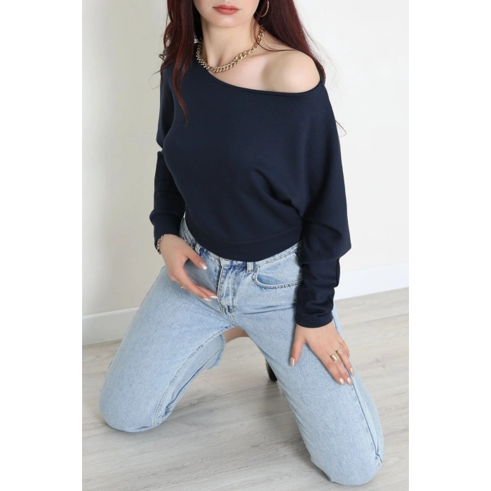 Modal Kumaş Kayık Yaka Bluz Laci - 4118.1247.