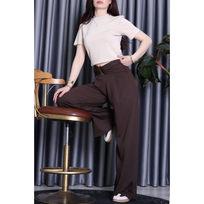 Modal Toka Detay Pantolon Kahve - 9888.2135.