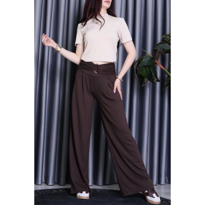 Modal Toka Detay Pantolon Kahve - 9888.2135.